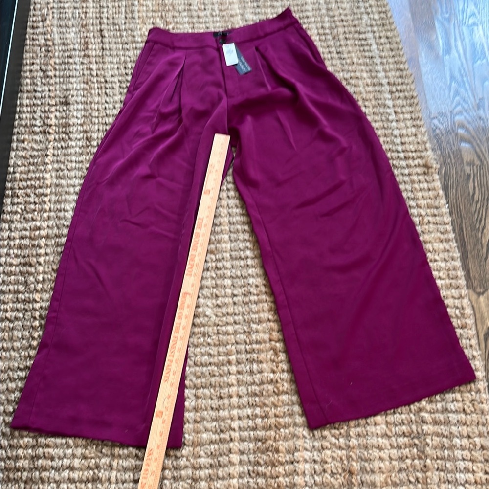Banana Republic Purple Wide-Leg Casual Pants